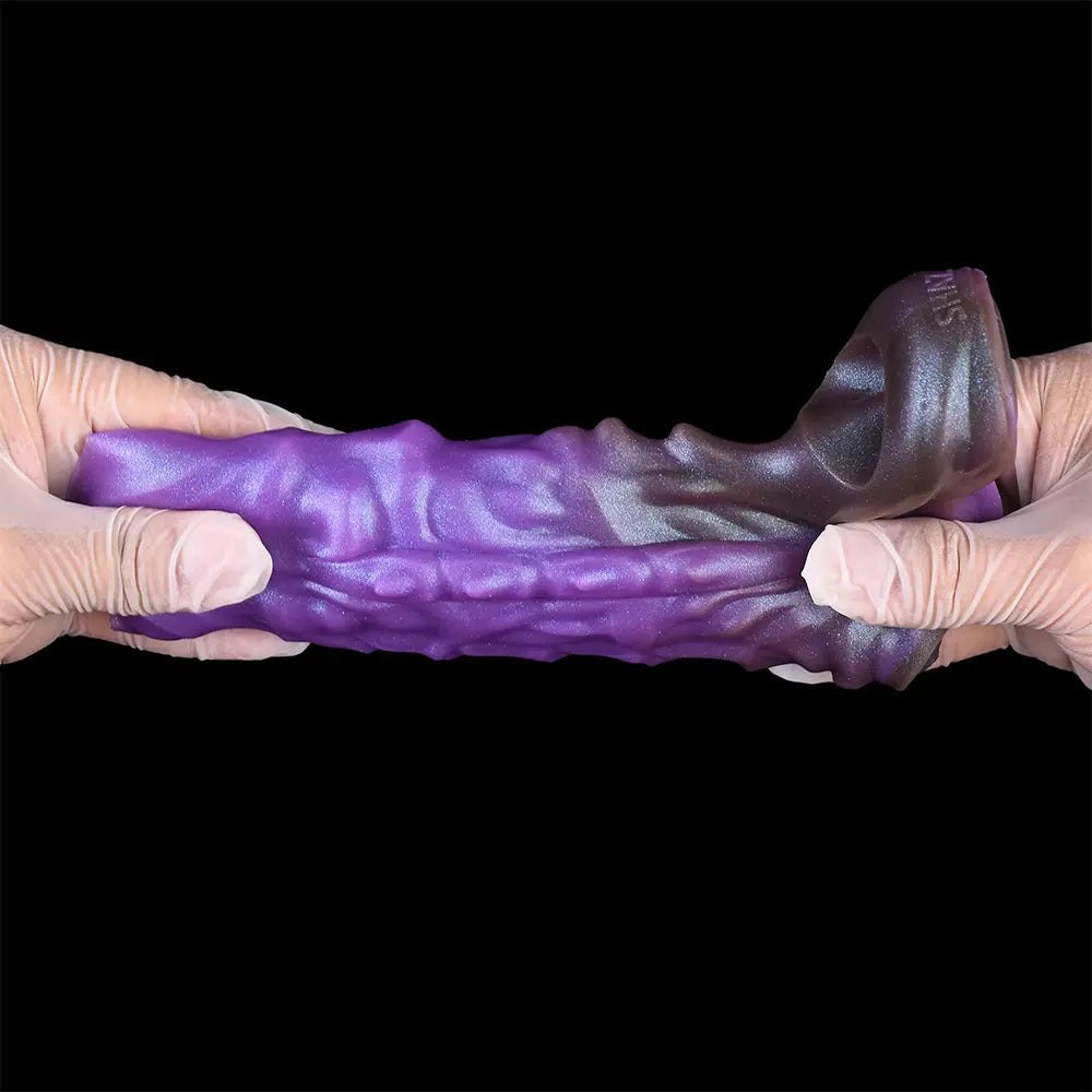 Purple dragon-scale silicone fantasy sleeve, photo 8