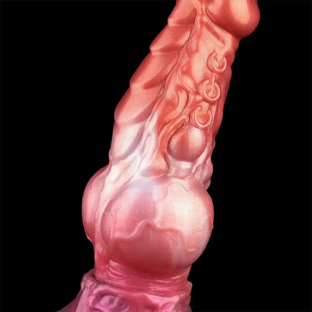 Mixed color dragon knot dildo sleeve, photo 15