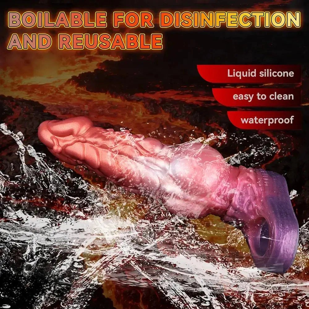 Mixed color dragon knot dildo sleeve, photo 2