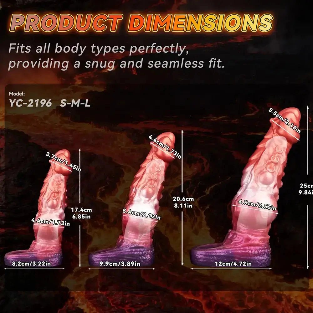 Mixed color dragon knot dildo sleeve, photo 7
