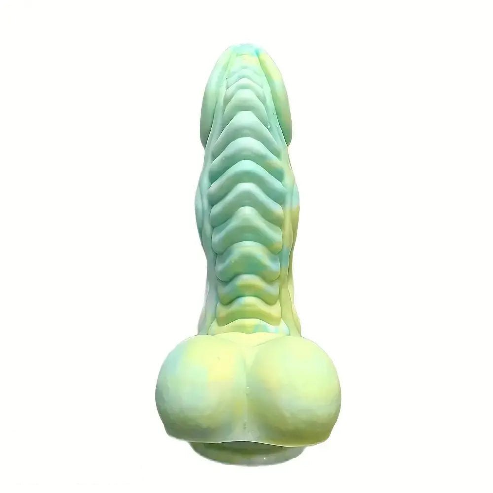 Mint green dragon knot fantasy dildo, photo 6