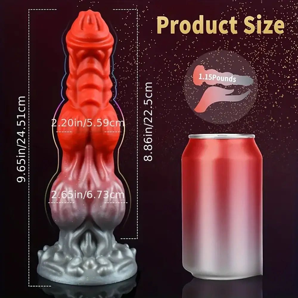 #1 textured dragon-scale silicone fantasy dildo