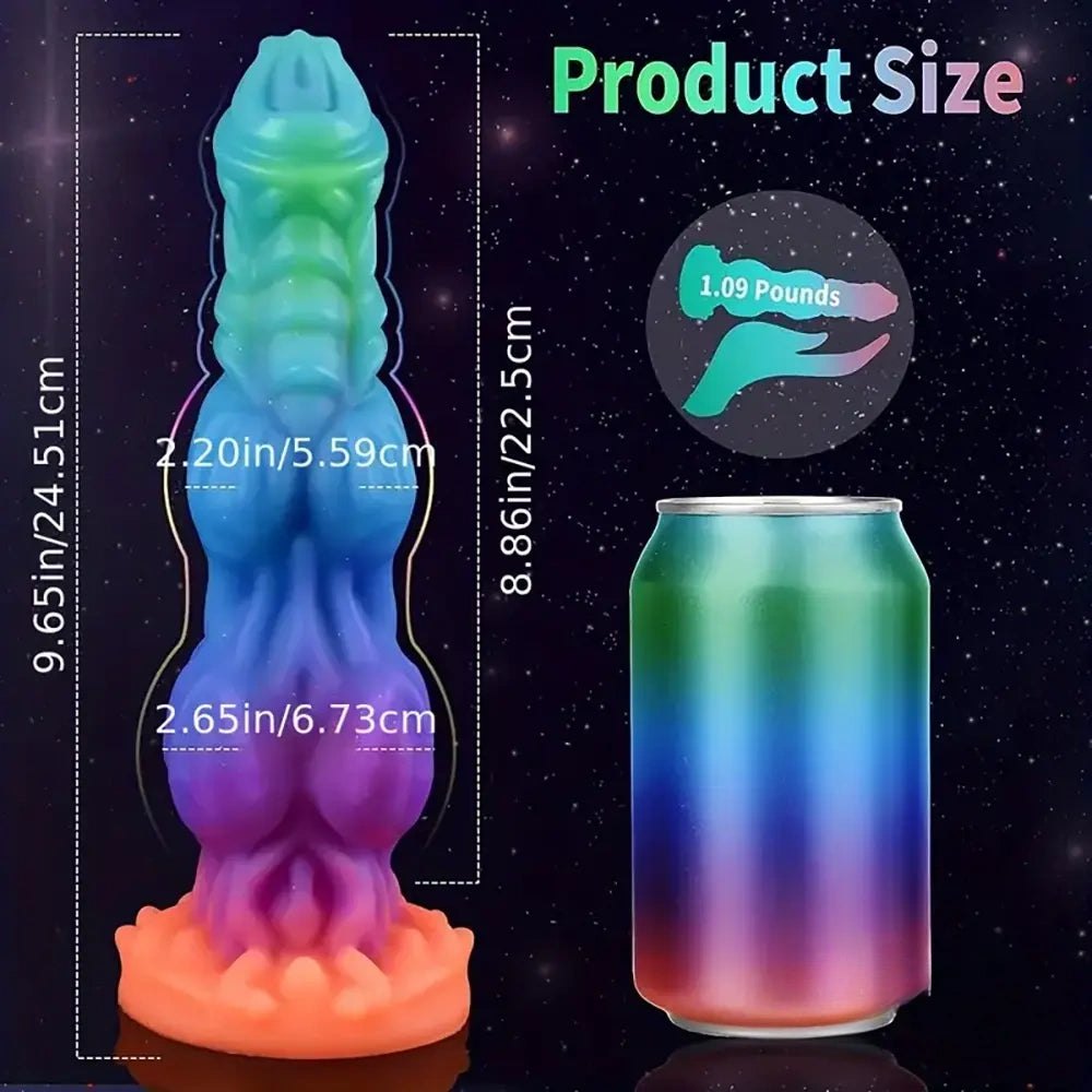 #2 textured dragon-scale silicone fantasy dildo