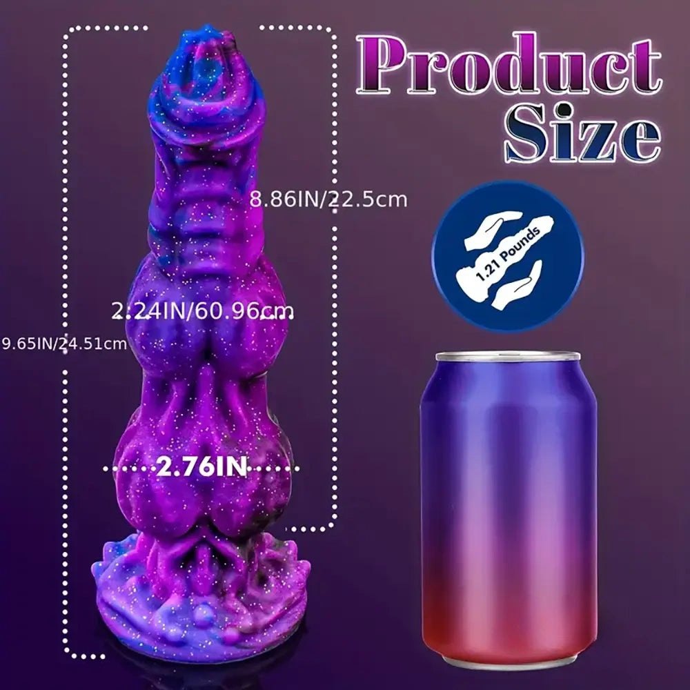 #3 textured dragon-scale silicone fantasy dildo