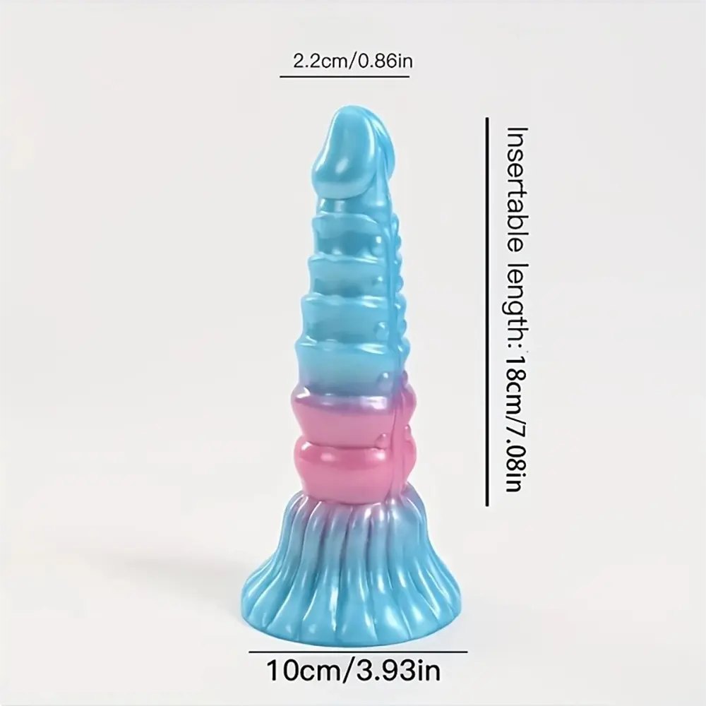 Dragon scale textured silicone anal plug, photo 3