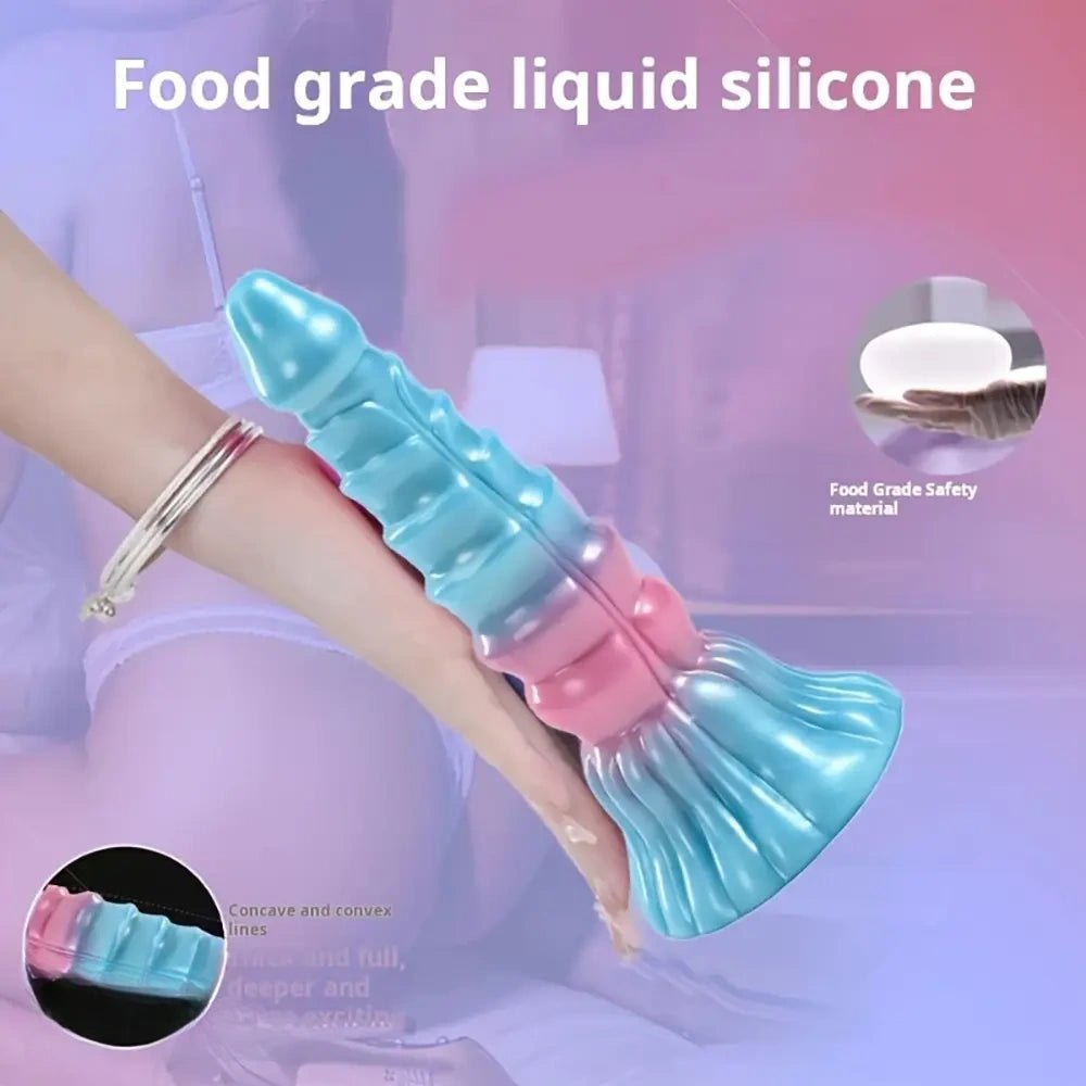 Dragon scale textured silicone anal plug, photo 4