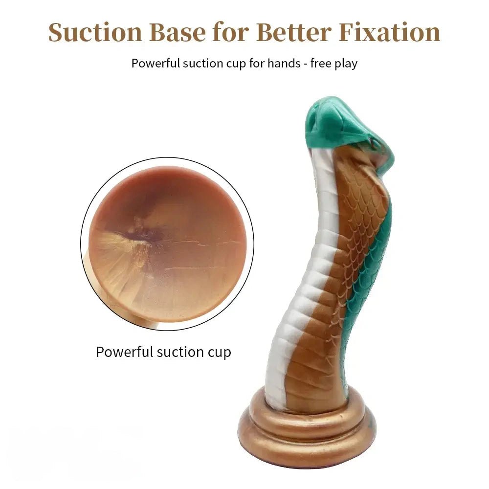 Teal and gold dragon scale fantasy dildo, photo 9