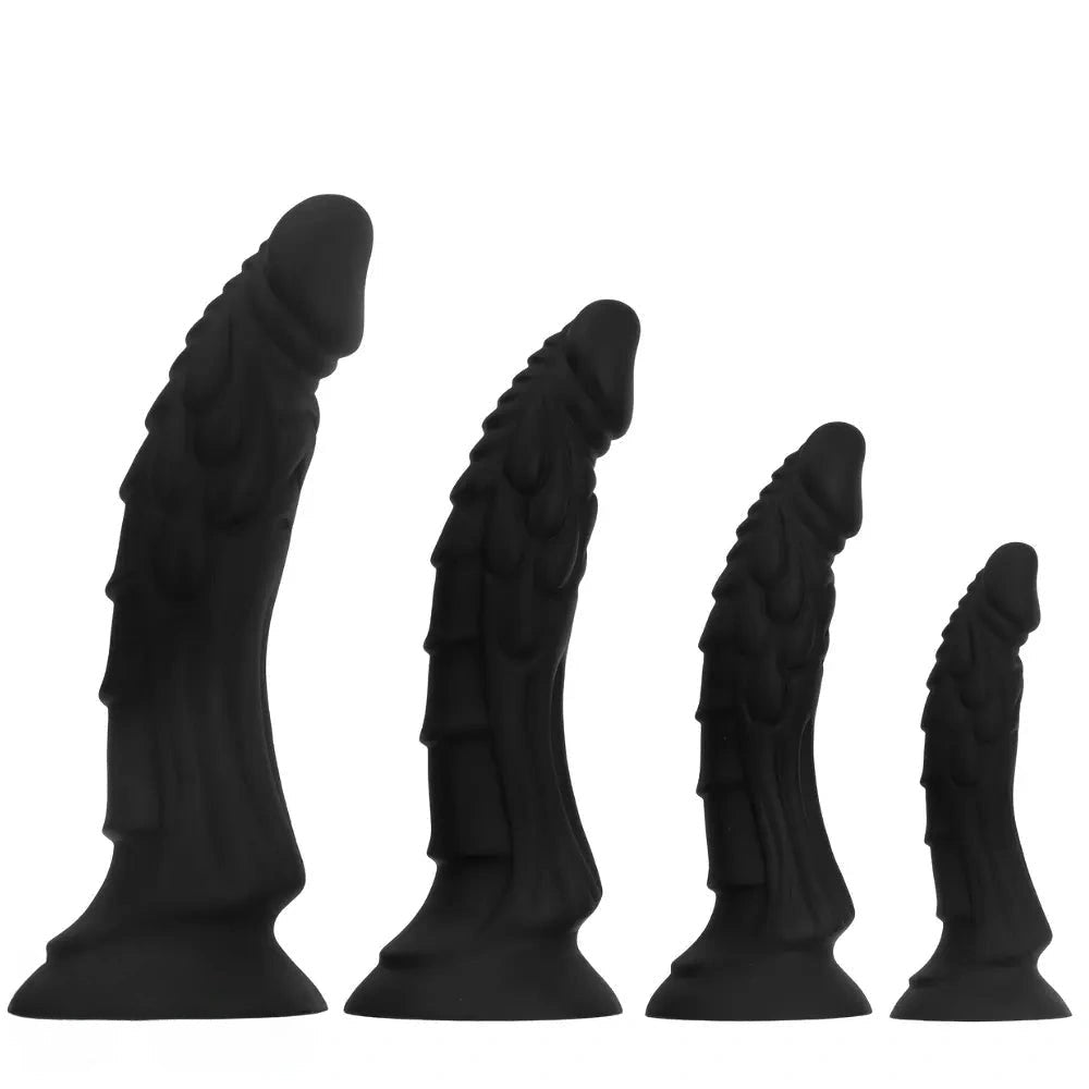 Black dragon scale fantasy dildo, photo 1