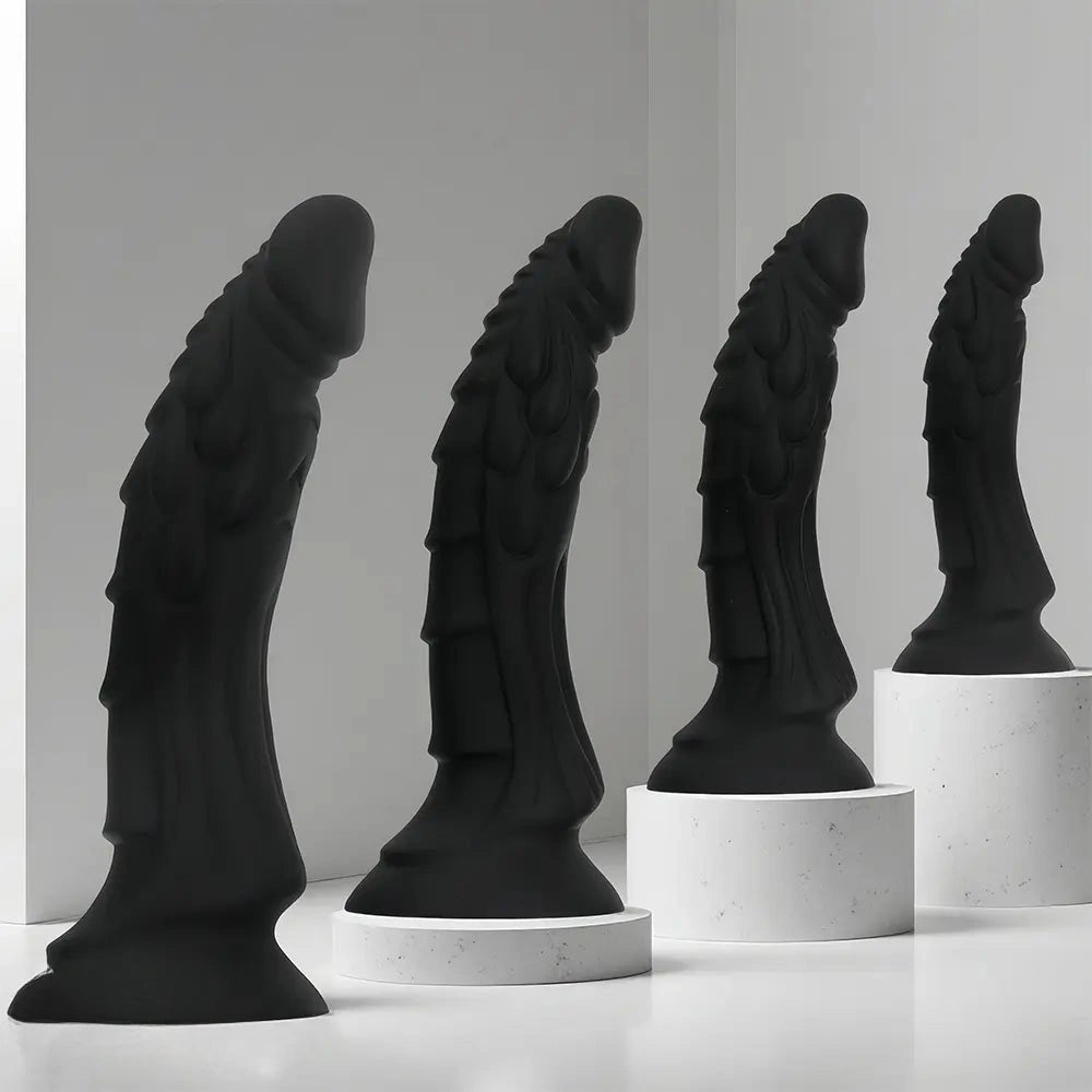 Black dragon scale fantasy dildo, photo 3