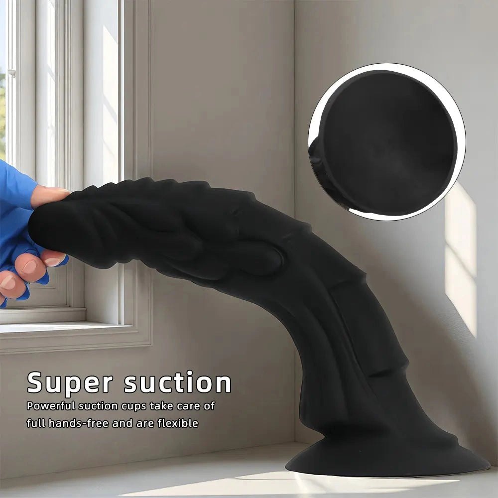 Black dragon scale fantasy dildo, photo 4