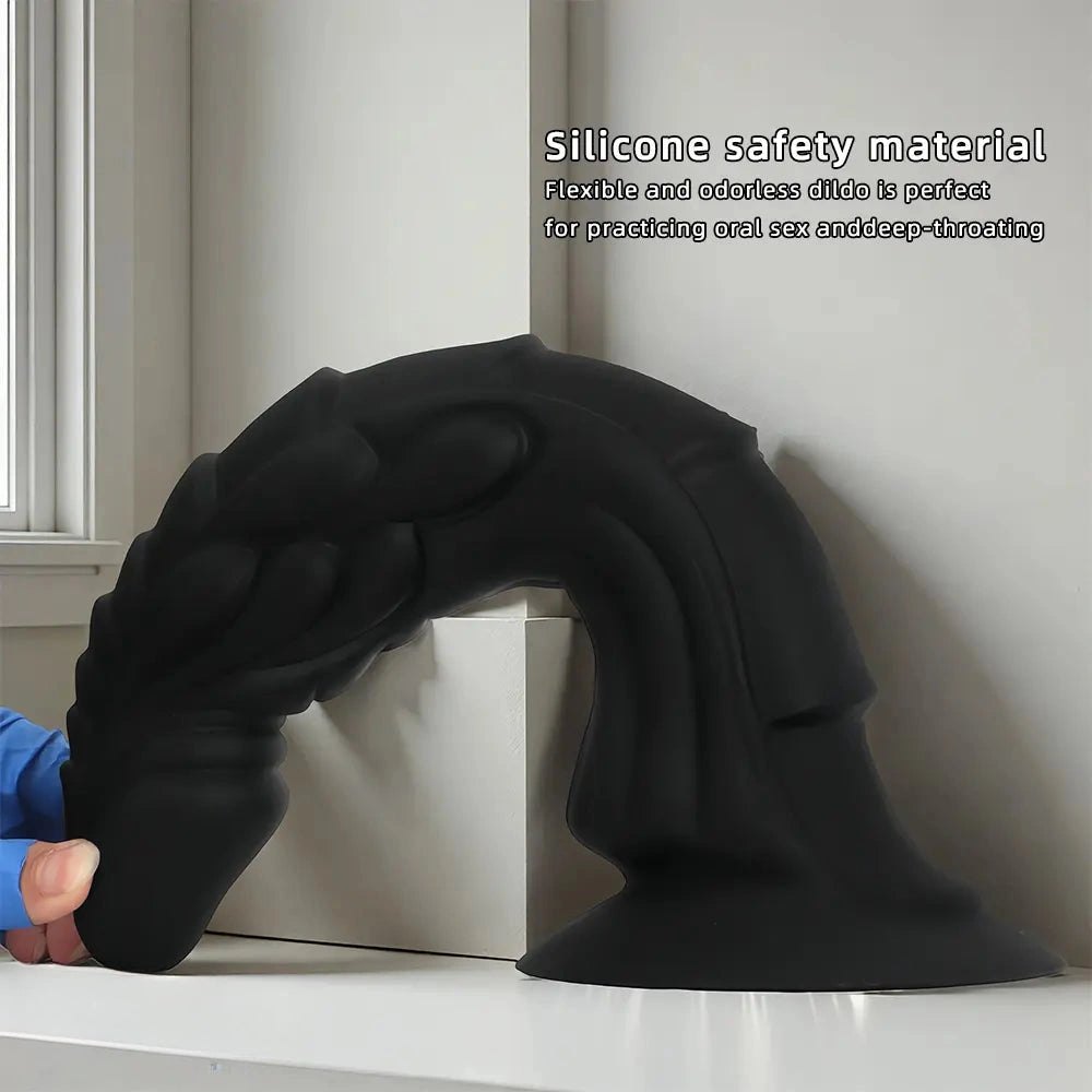 Black dragon scale fantasy dildo, photo 5