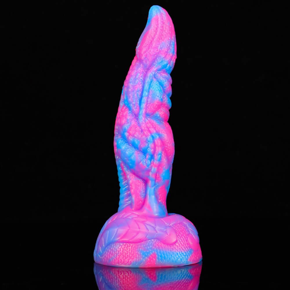#3 multicolor dragon scale fantasy silicone dildo