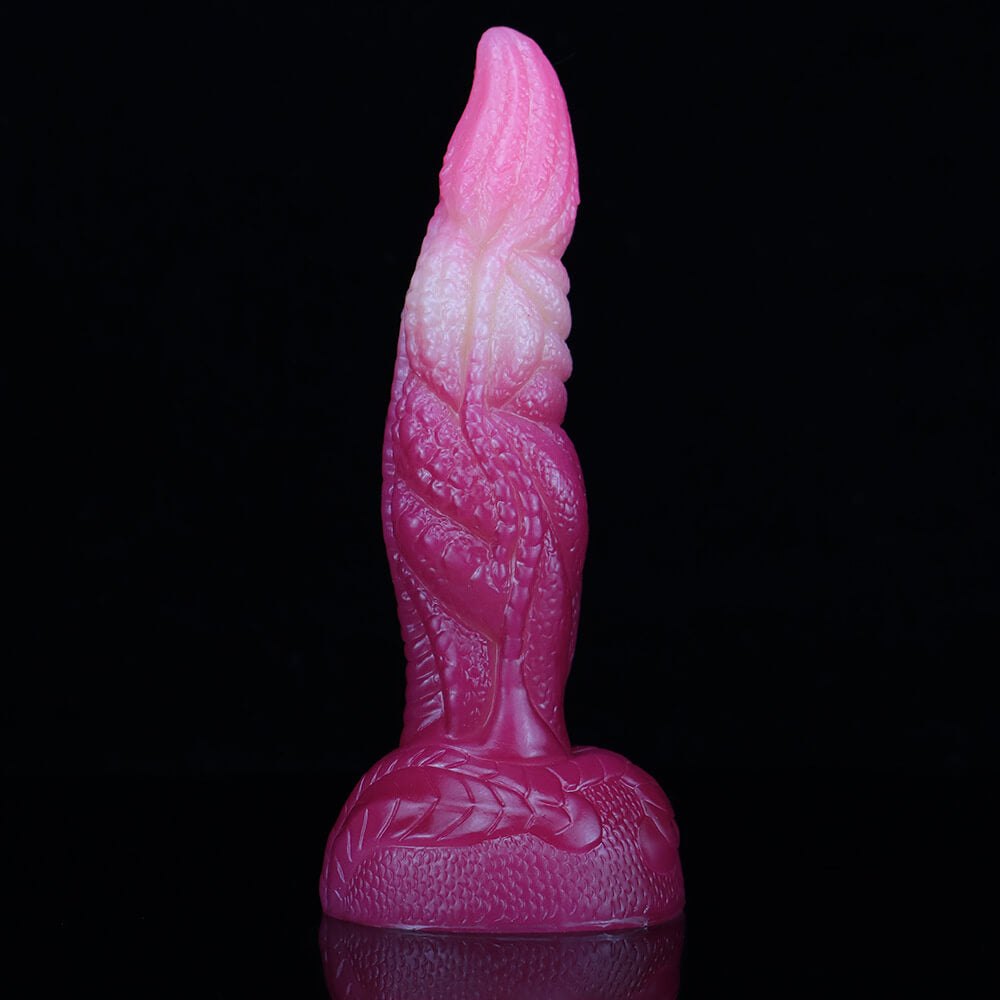 #4 multicolor dragon scale fantasy silicone dildo