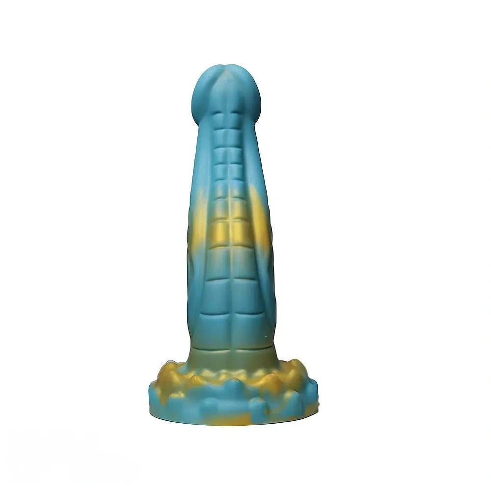 Floral purple dragon scale fantasy dildo