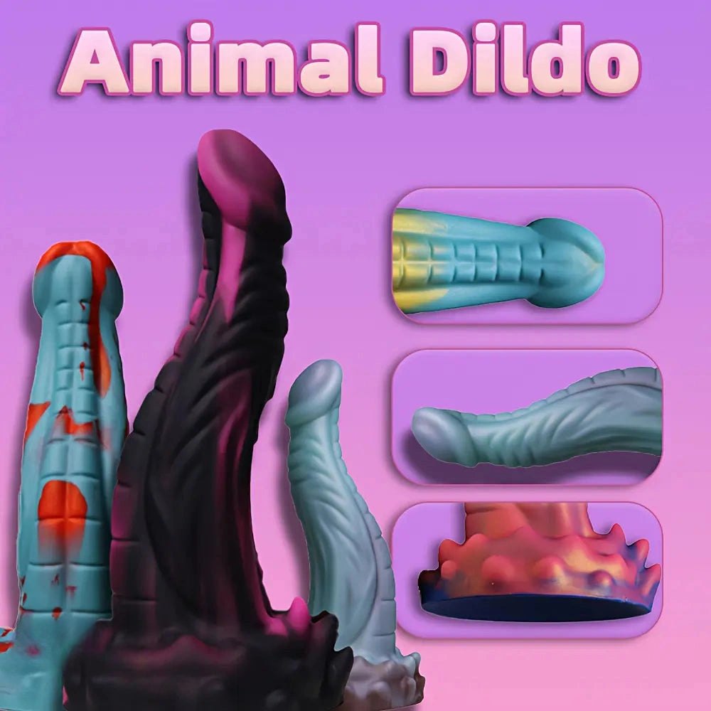 Purple dragon scale fantasy dildo, photo 10