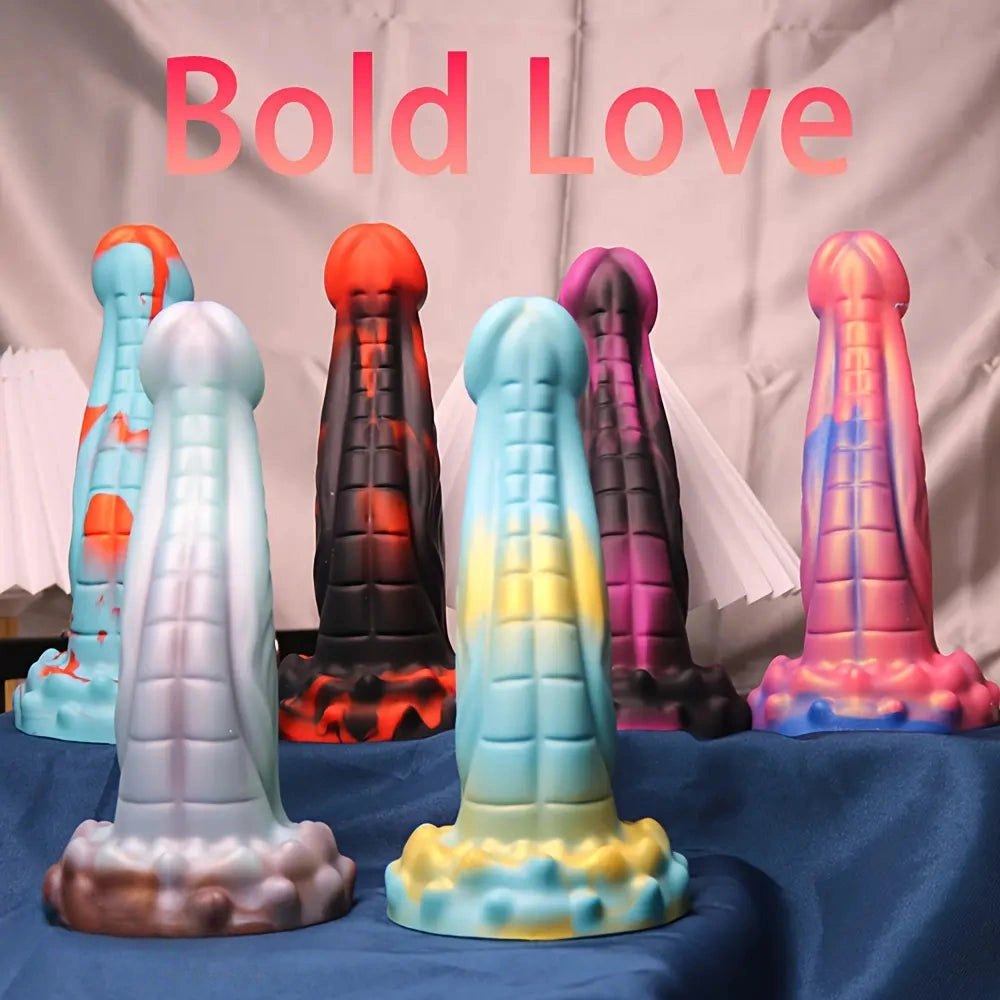 Purple dragon scale fantasy dildo, photo 11