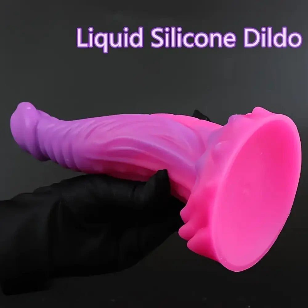 Purple dragon scale fantasy dildo, photo 2