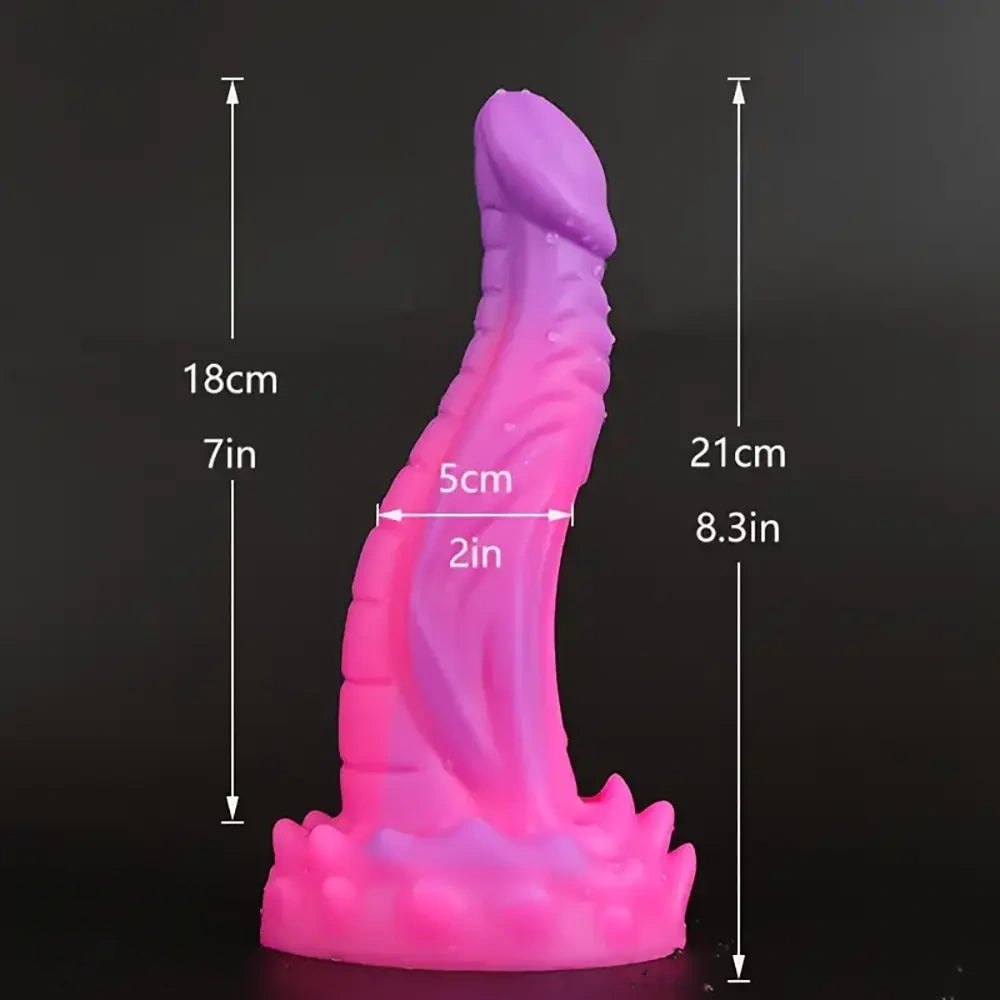 Purple dragon scale fantasy dildo, photo 4