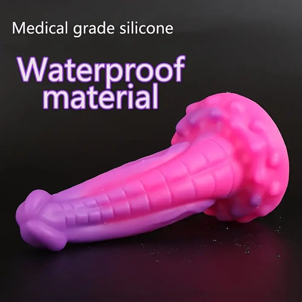 Purple dragon scale fantasy dildo, photo 9