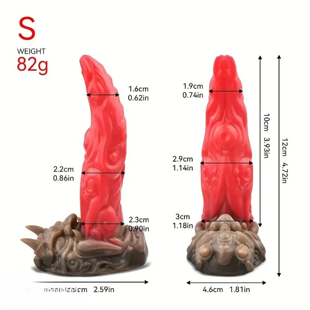 Flesh silicone dragon scale dildo, photo 11