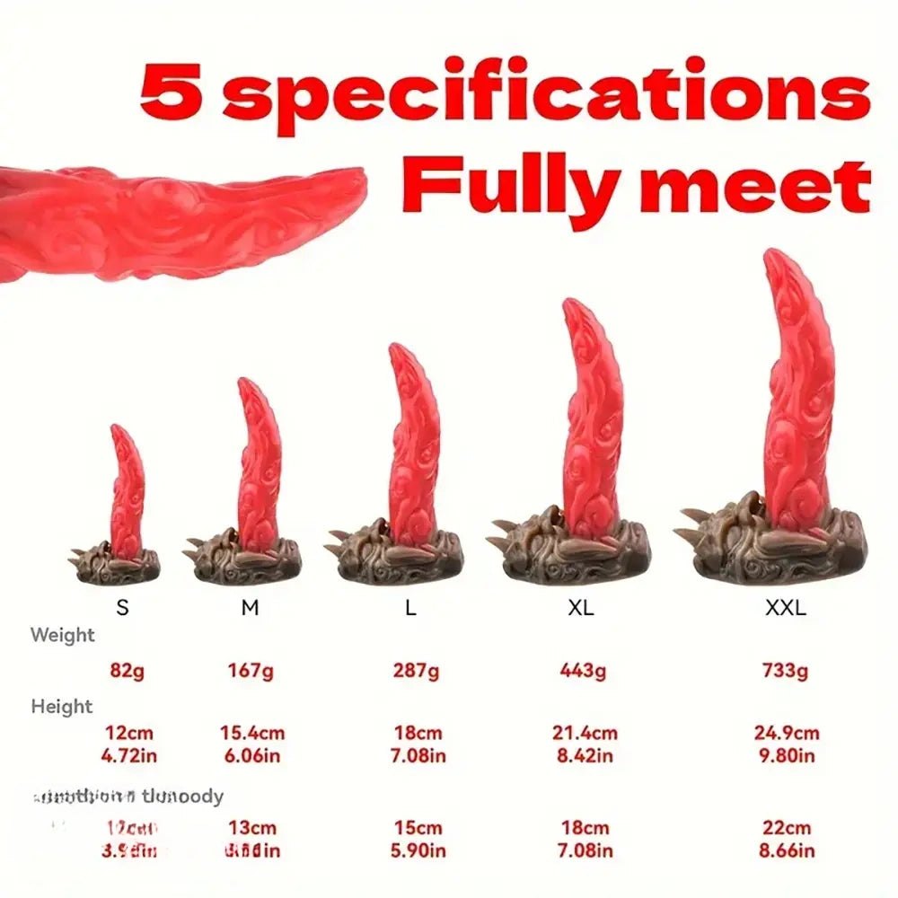 Flesh silicone dragon scale dildo, photo 12