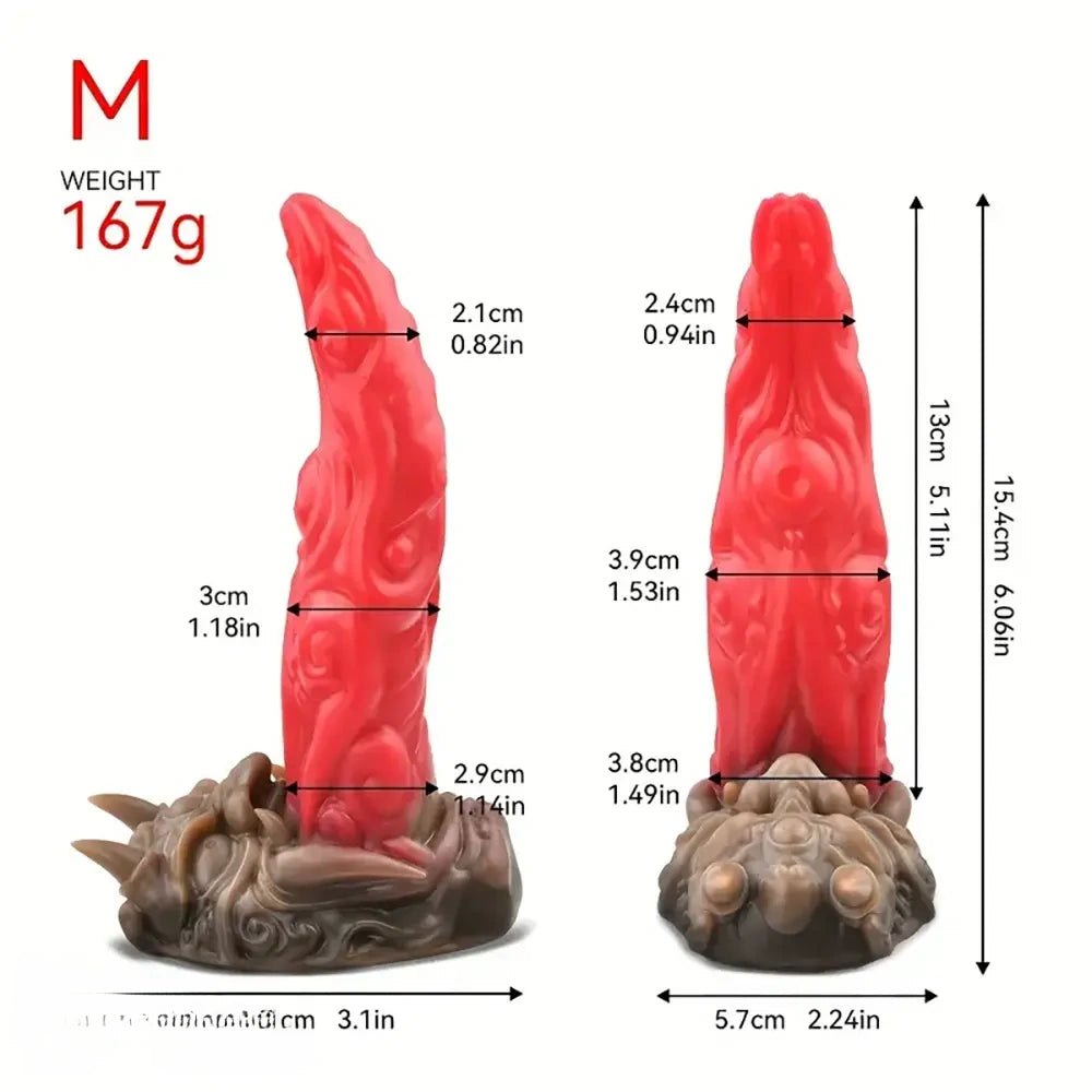 Flesh silicone dragon scale dildo, photo 13