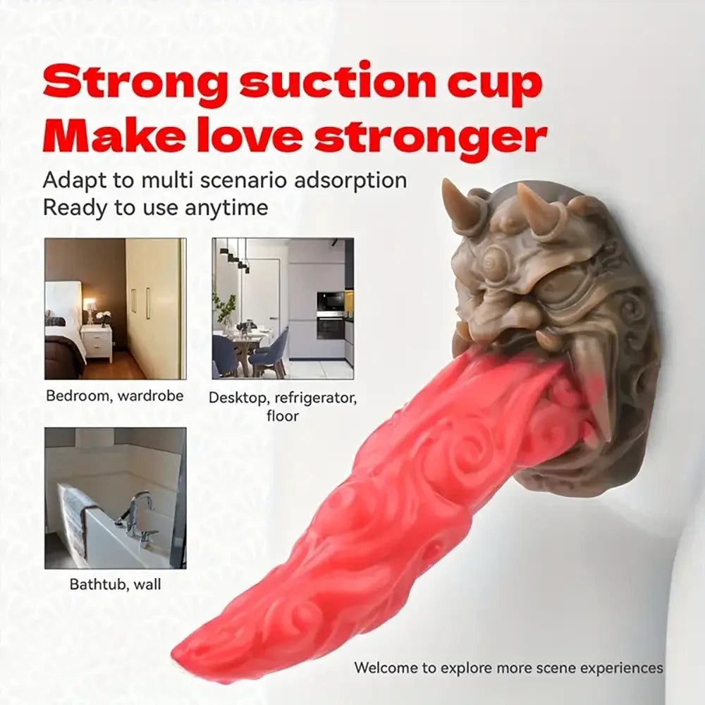 Flesh silicone dragon scale dildo, photo 9