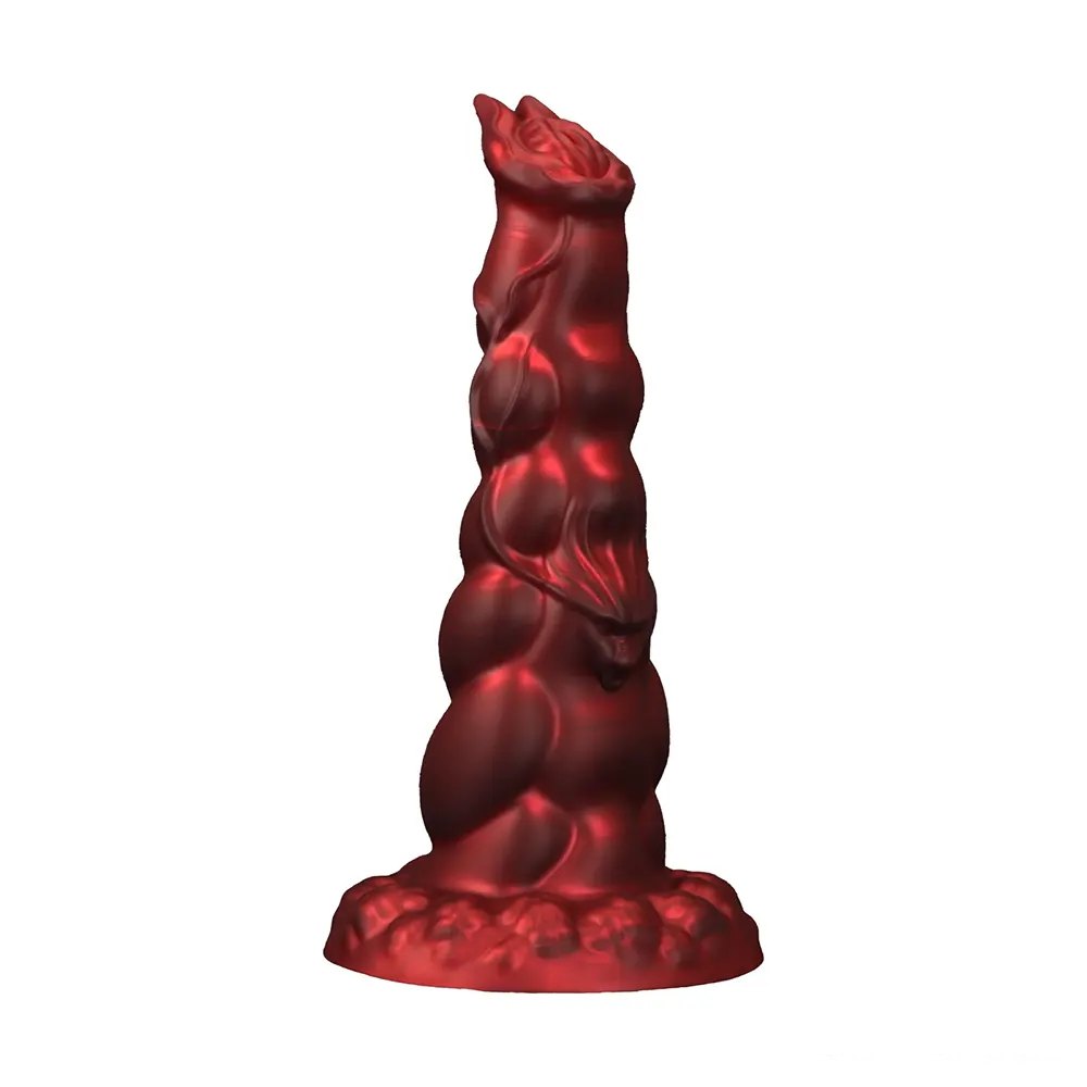 Colorful dragon scale silicone fantasy dildo, photo 2