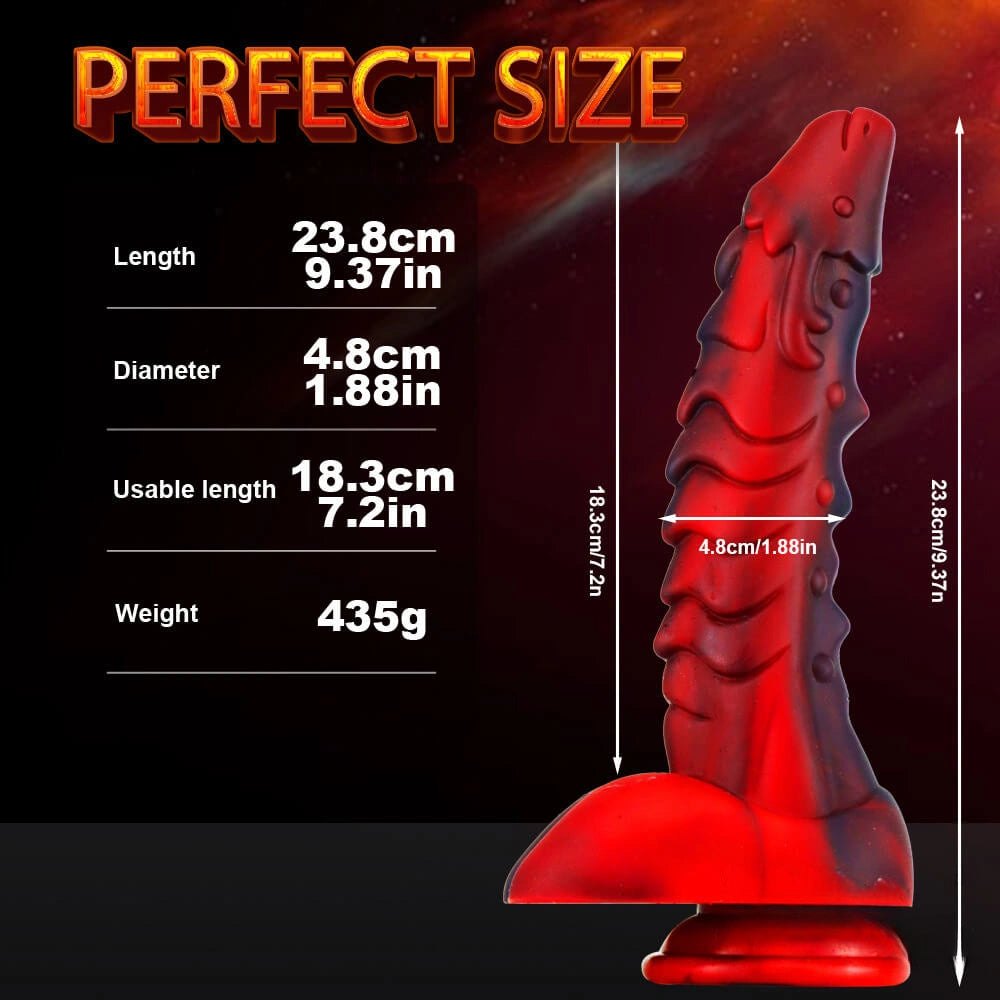 Dragon scale fantasy liquid silicone dildo, photo 3