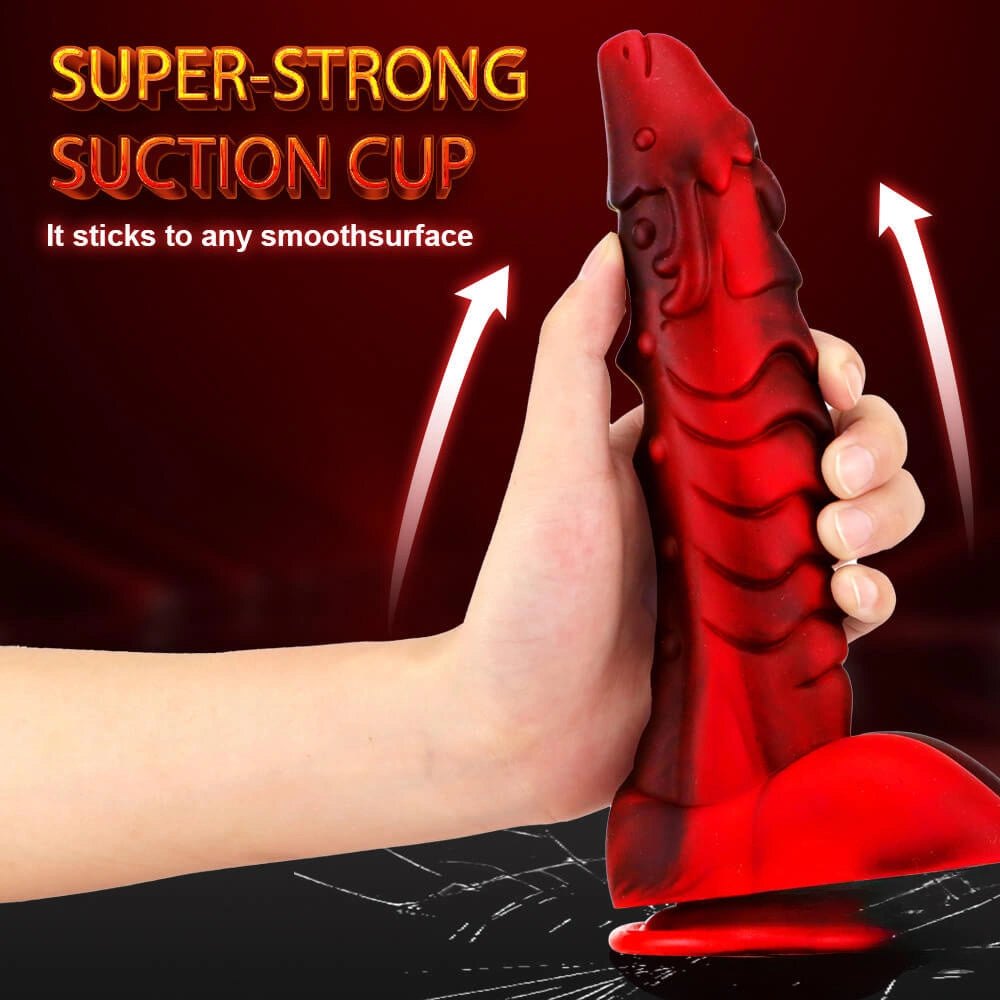 Dragon scale fantasy liquid silicone dildo, photo 7