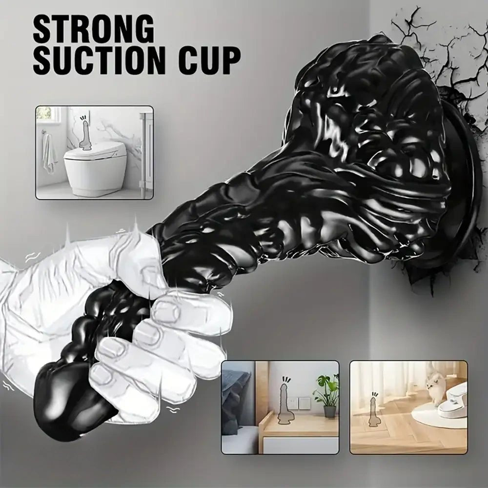 Black dragon scale fantasy dildo, photo 5