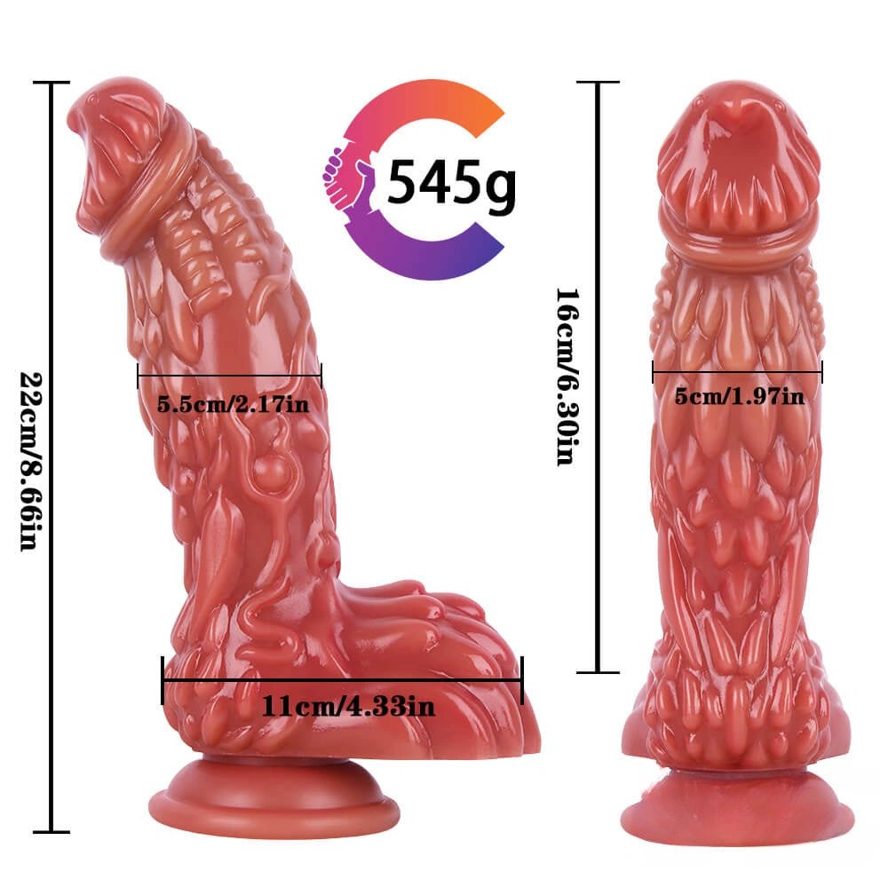 Flesh dragon scale fantasy dildo, photo 10