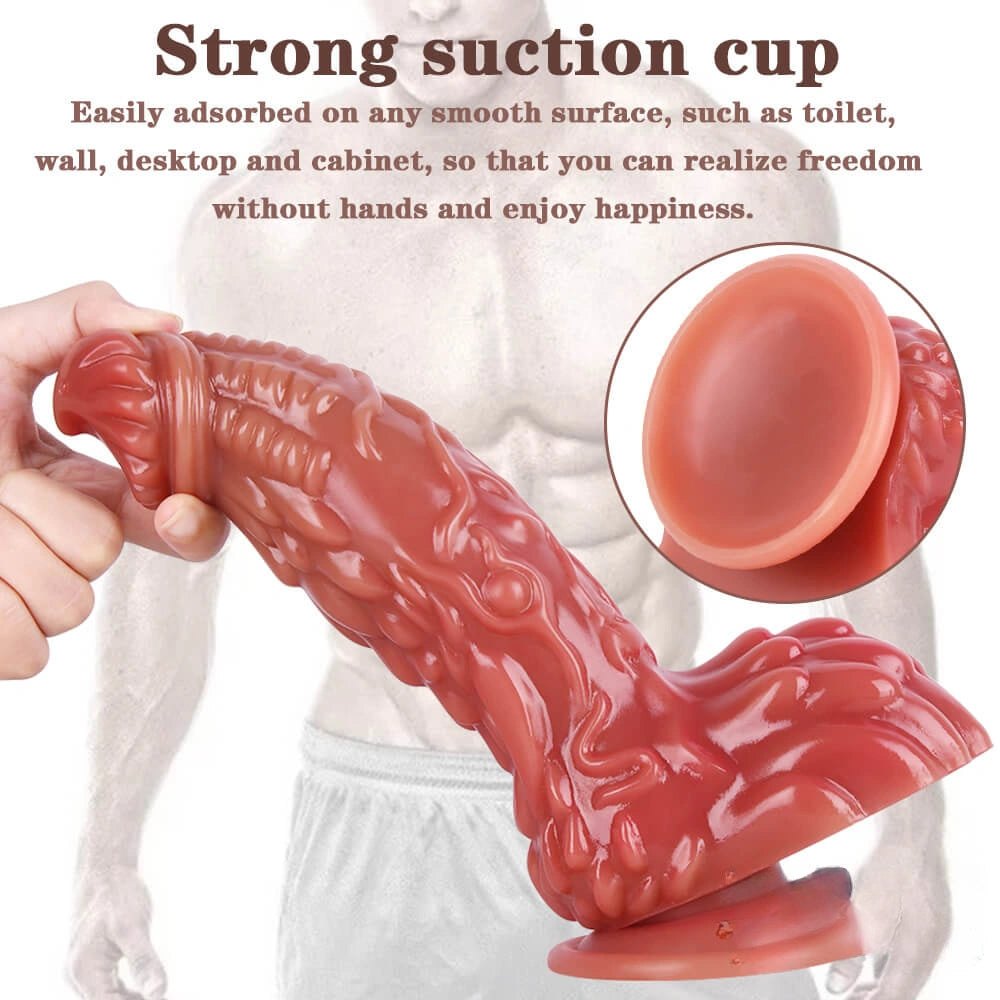 Flesh dragon scale fantasy dildo, photo 6
