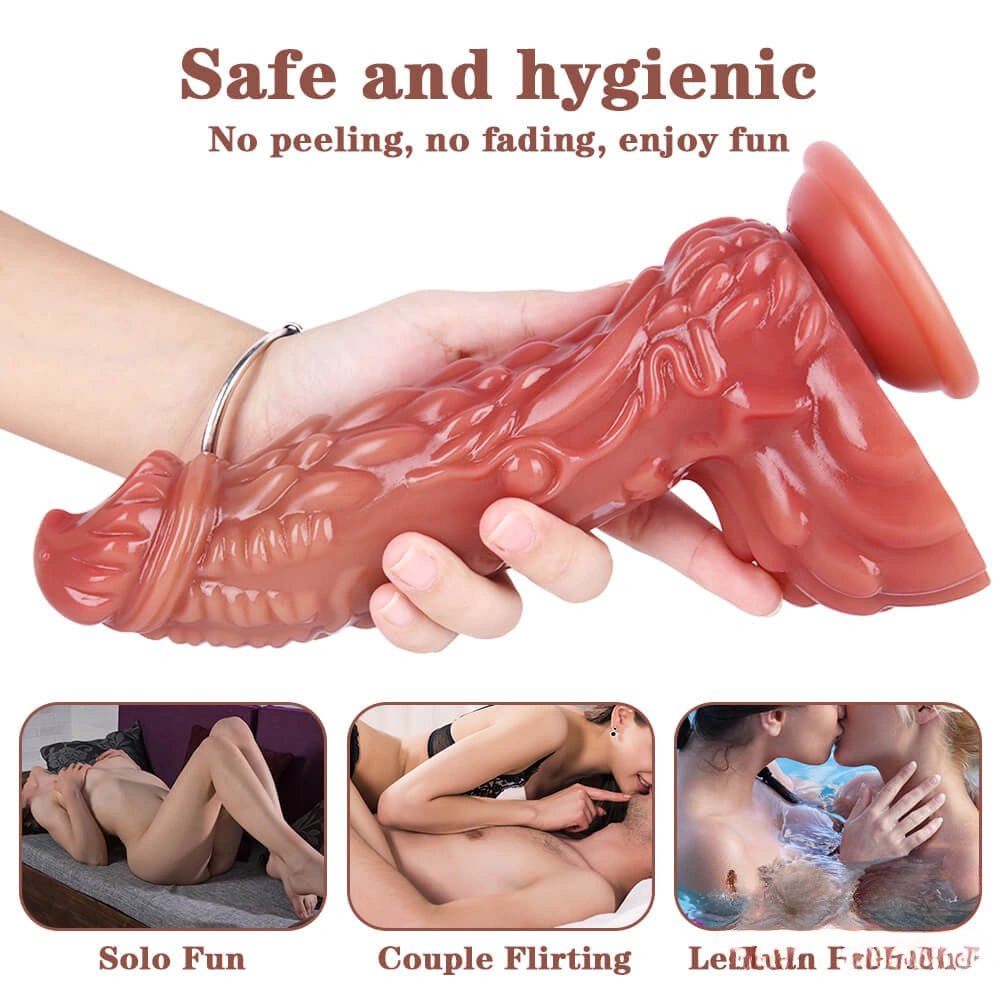 Flesh dragon scale fantasy dildo, photo 8