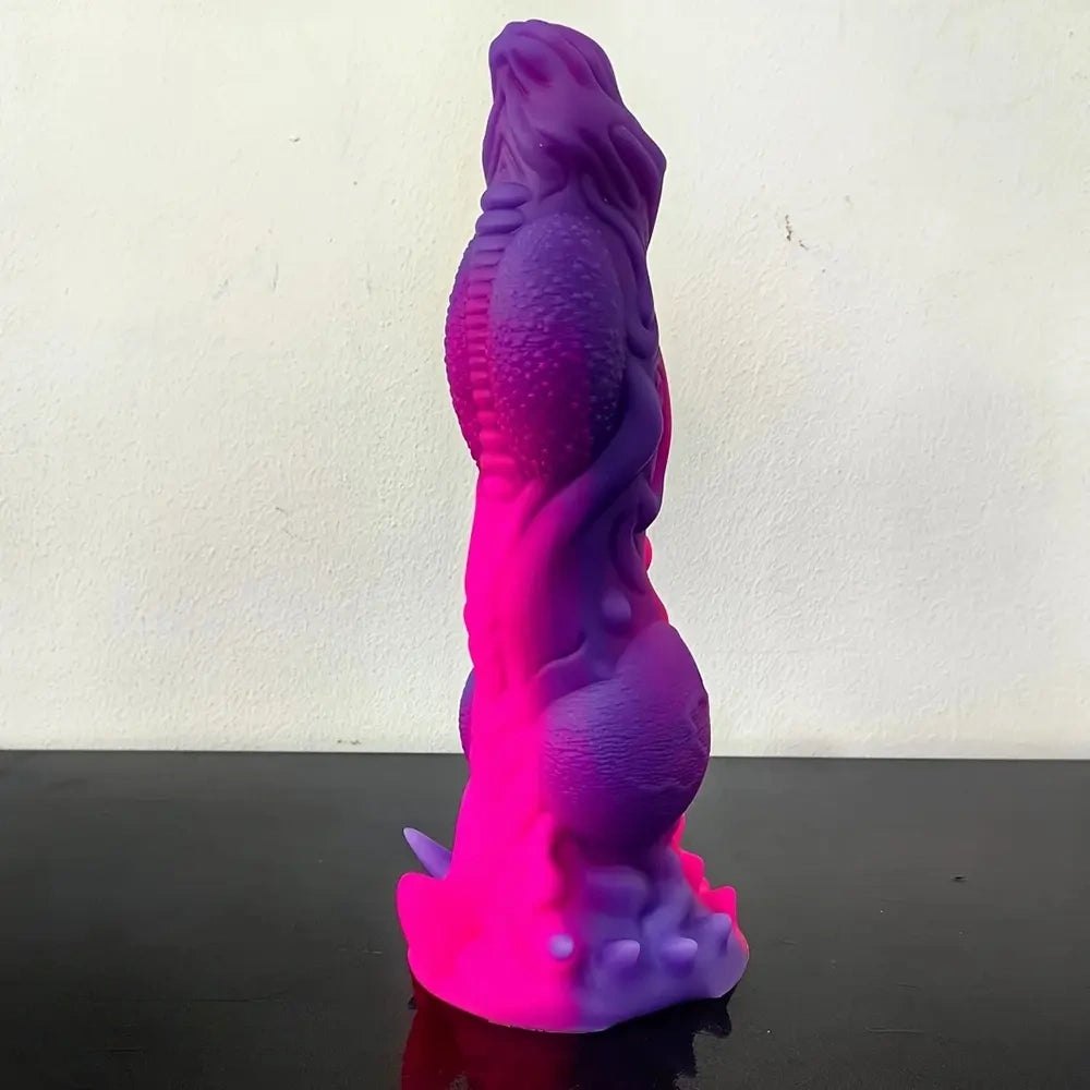 Dragon scale fantasy silicone dildo, photo 4