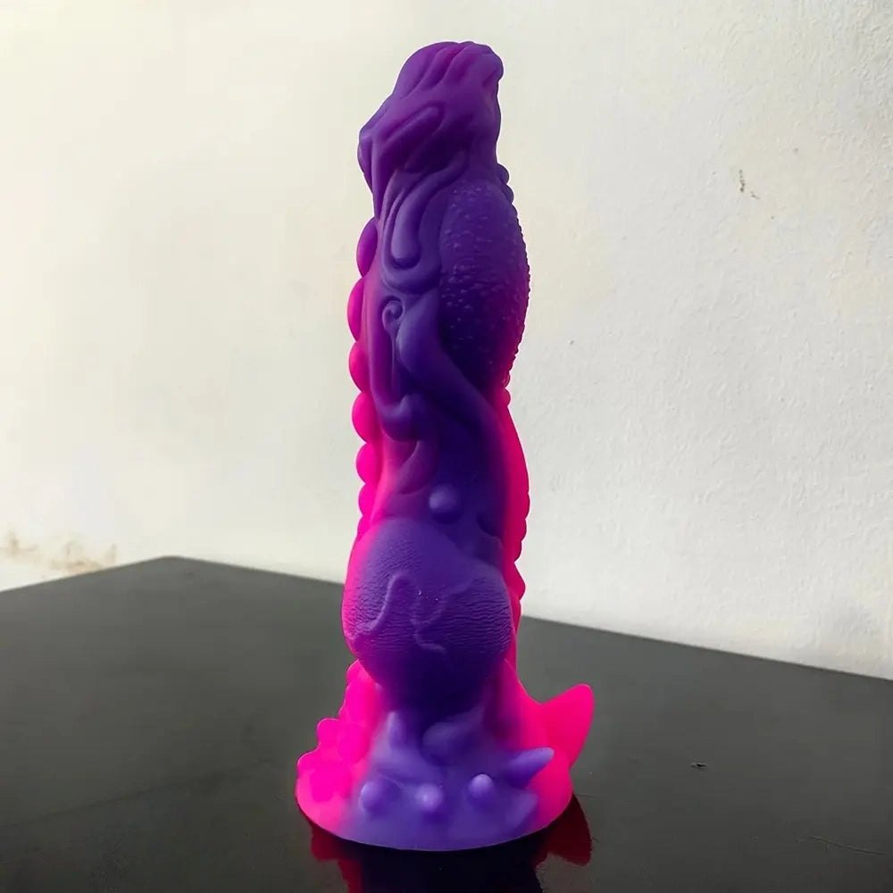 Dragon scale fantasy silicone dildo, photo 6