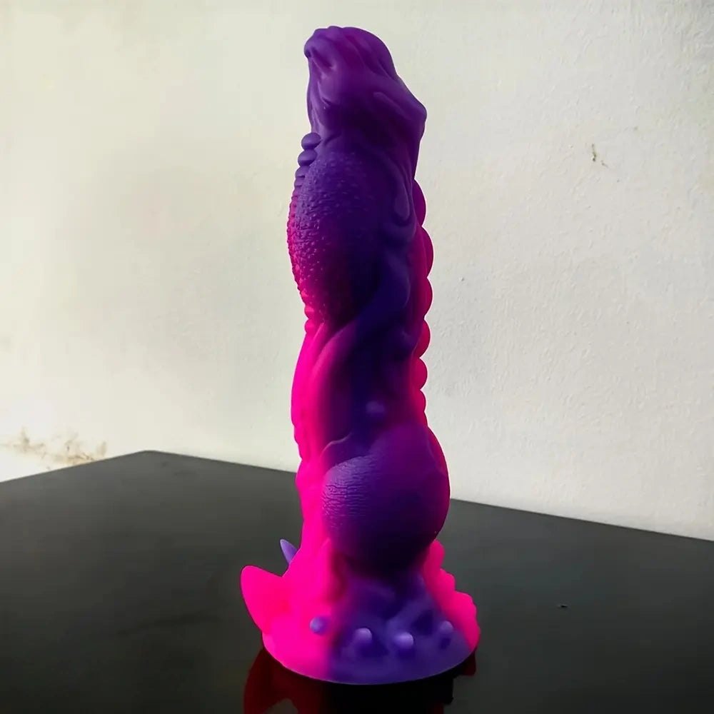 Dragon scale fantasy silicone dildo, photo 9
