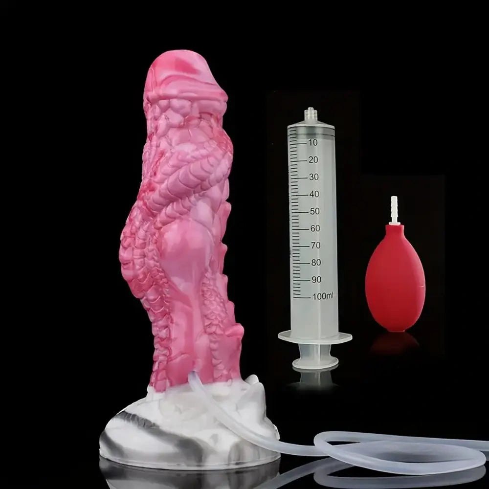 Pink dragon scale fantasy dildo, photo 1