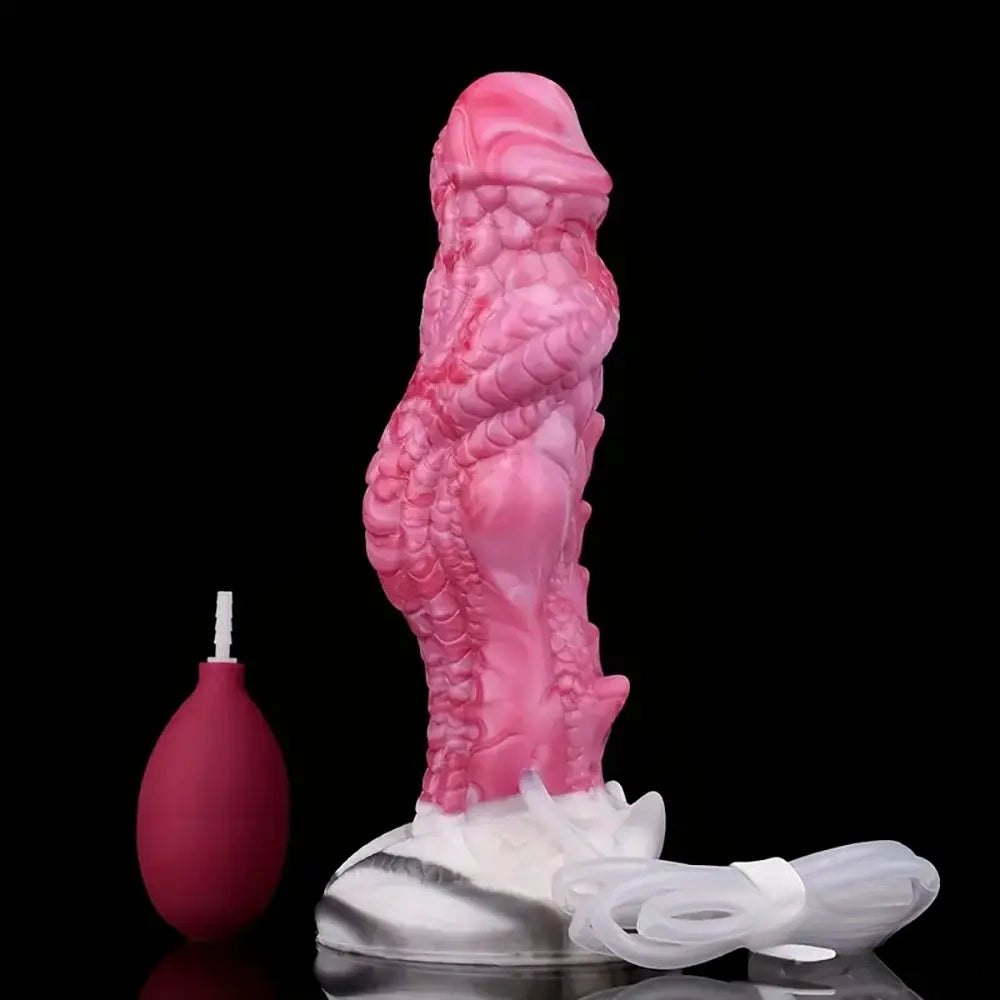 Pink dragon scale fantasy dildo, photo 10