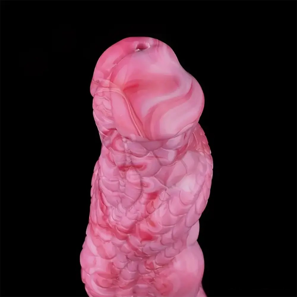 Pink dragon scale fantasy dildo, photo 12