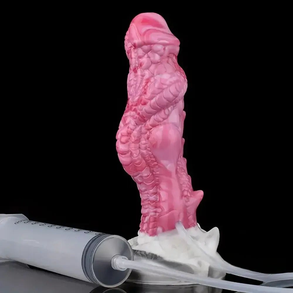 Pink dragon scale fantasy dildo, photo 4