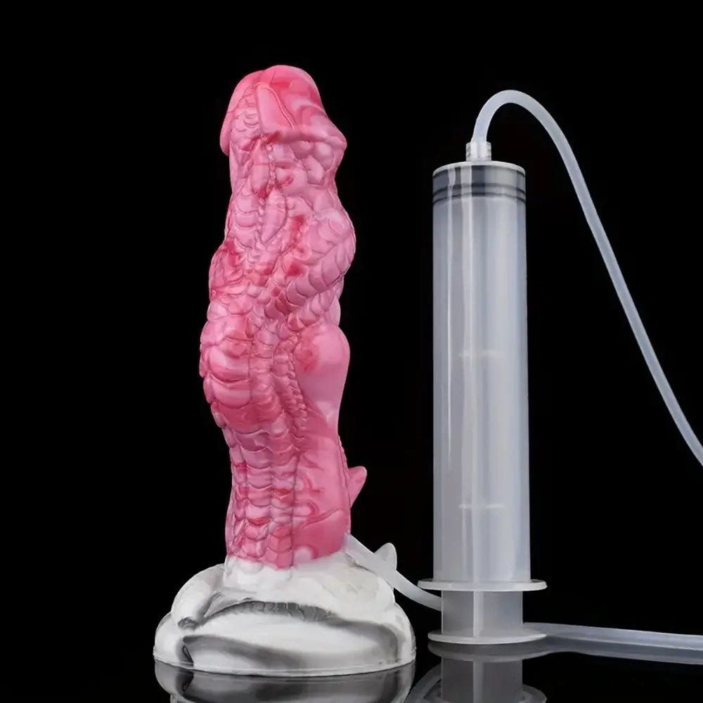 Pink dragon scale fantasy dildo, photo 6