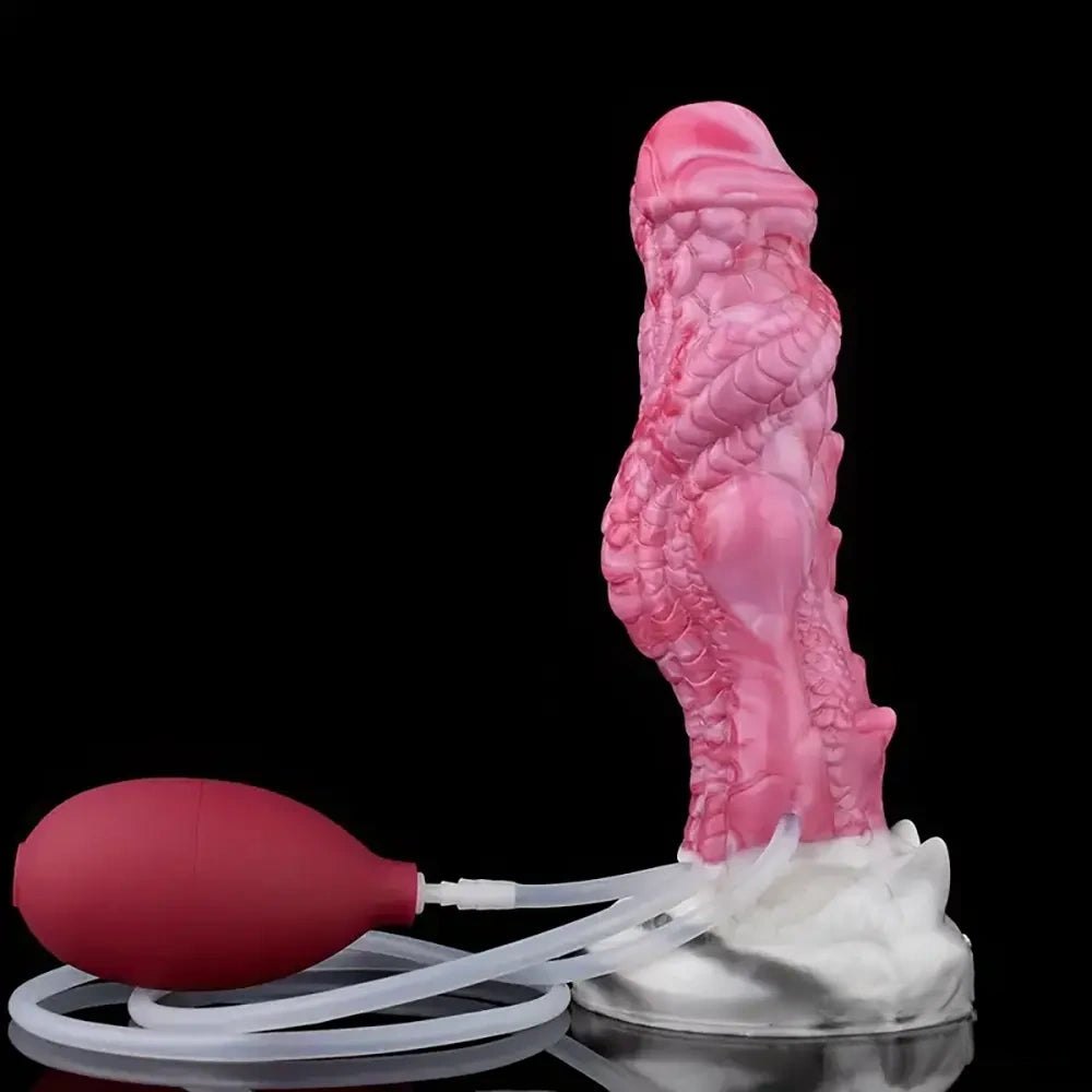 Pink dragon scale fantasy dildo, photo 7