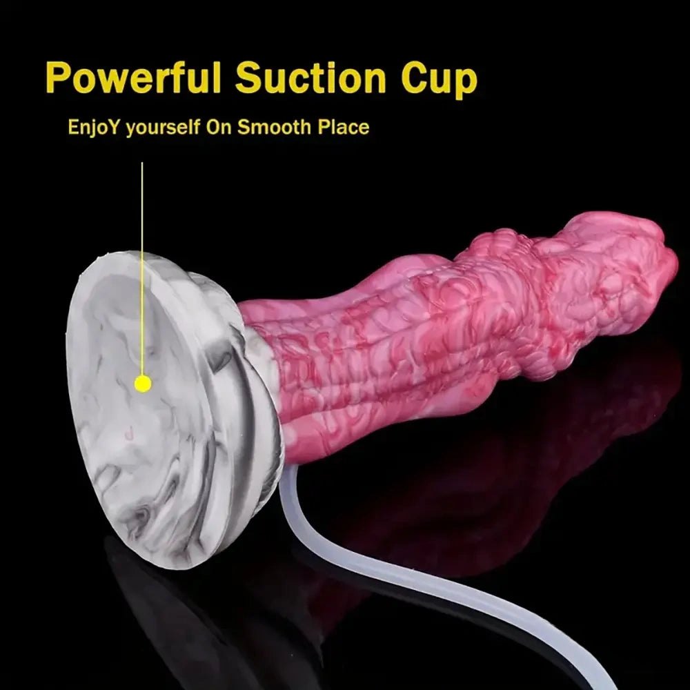 Pink dragon scale fantasy dildo, photo 9