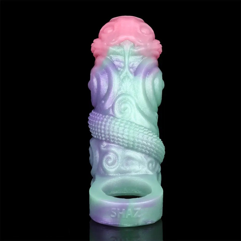 Mixed pastel dragon scale silicone fantasy sleeve, photo 10