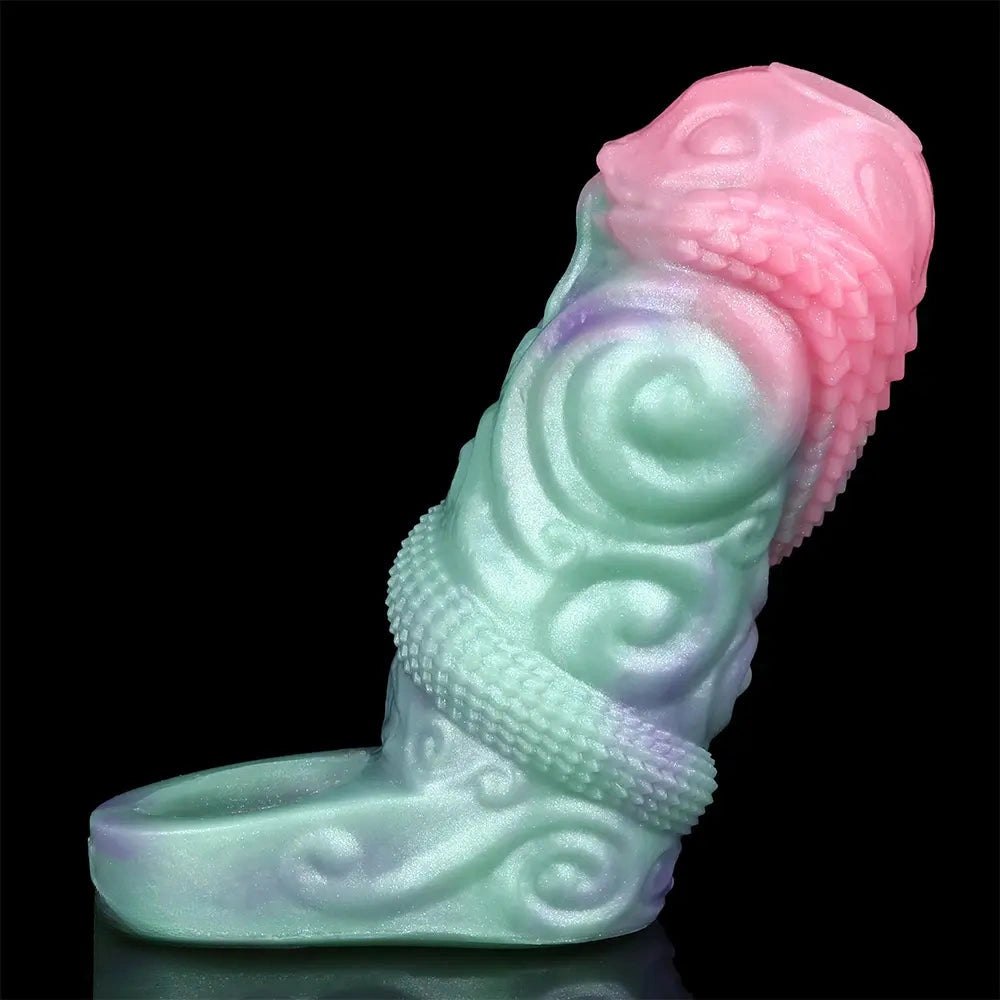 Mixed pastel dragon scale silicone fantasy sleeve, photo 12