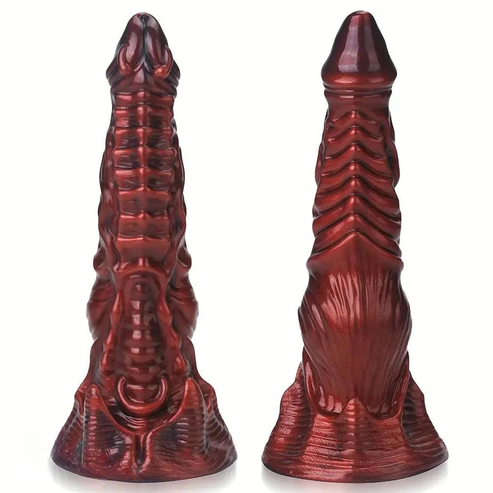 Dragon scale knotted fantasy dildo, photo 1