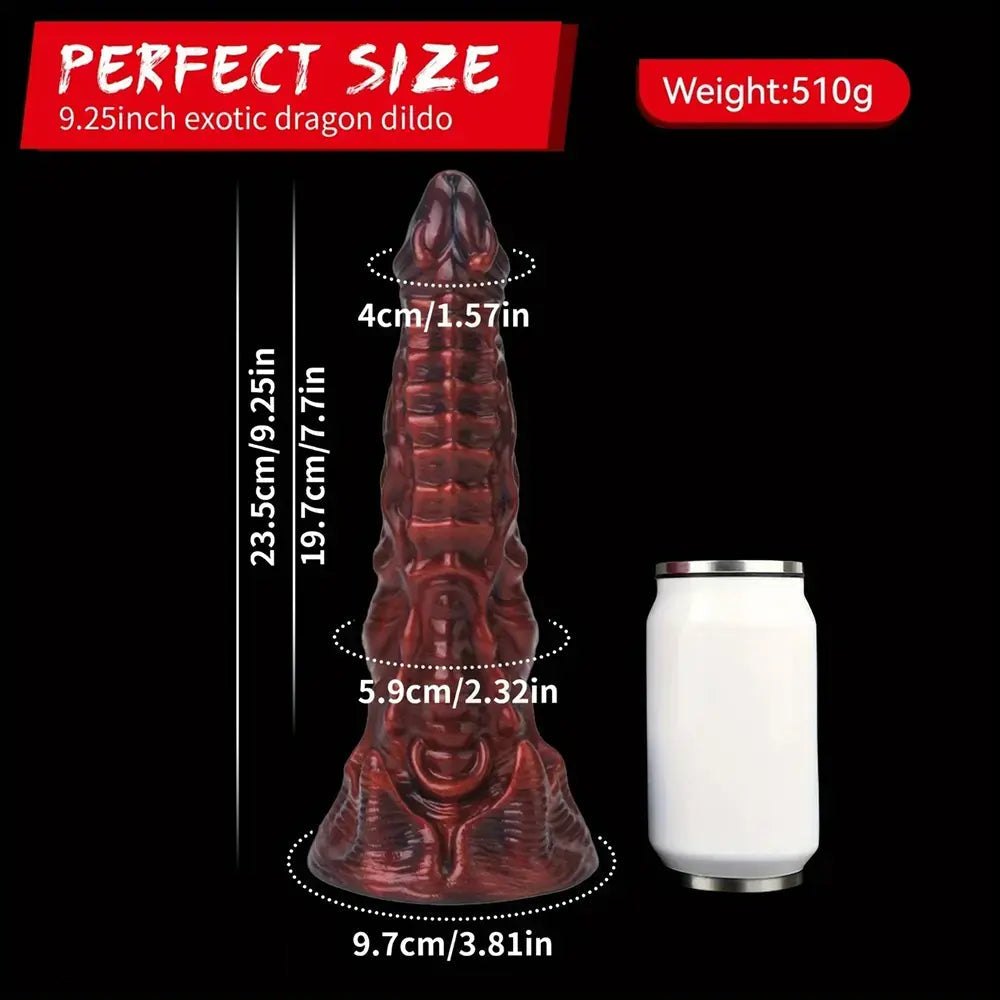 Dragon scale knotted fantasy dildo, photo 2