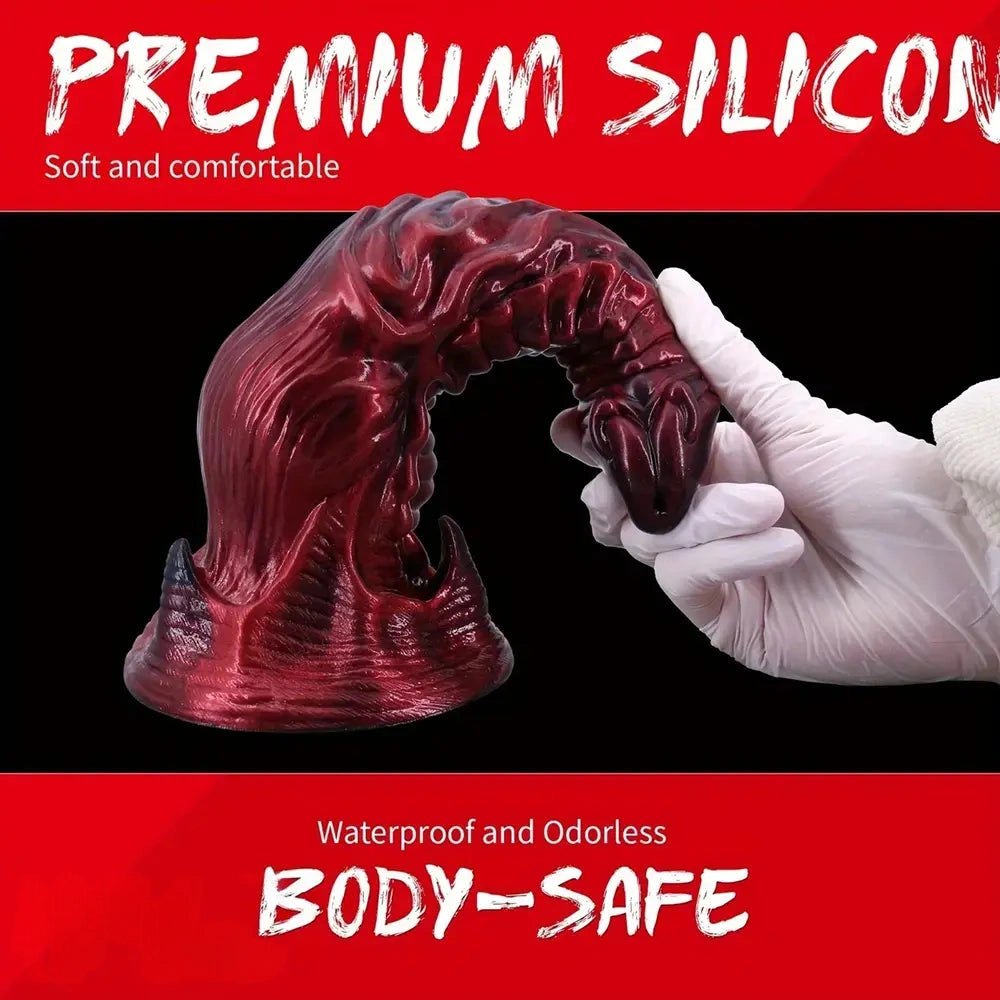 Dragon scale knotted fantasy dildo, photo 4