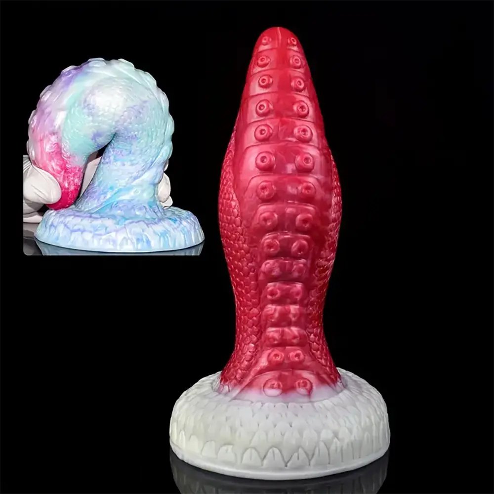 Dragon scale silicone fantasy dildo, photo 13